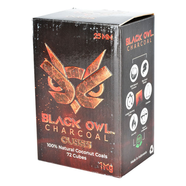 Black Owl Natural Coconut Premium Hookah Shisha Charcoal / 72 Cubes CannaDrop-AFG