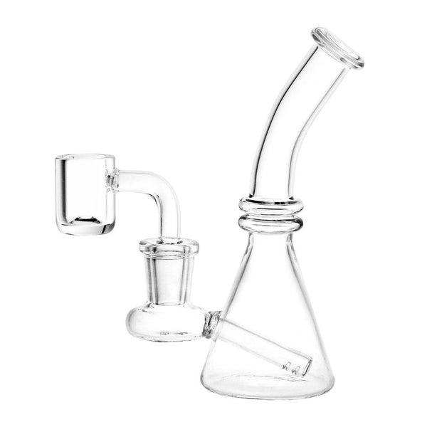 Clear Glass Mini Beaker Dab Rig CannaDrop-AFG