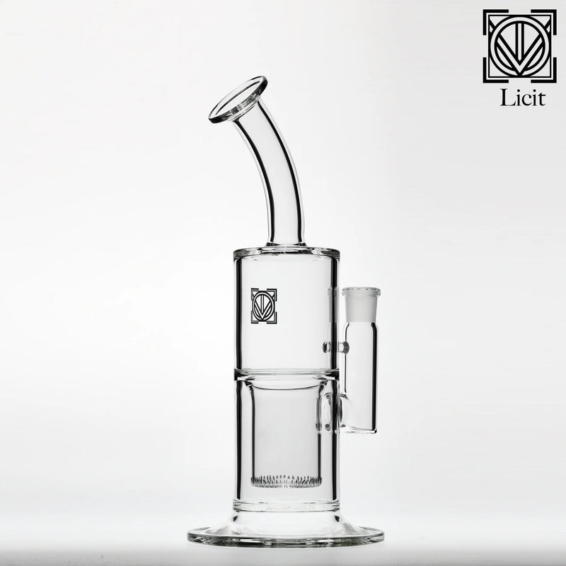 Licit Glass 75x75 Bent Shower Perc Bong Licit Glass