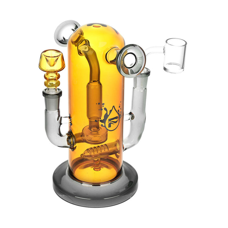 Pulsar Double Trouble Dry Pipe/Dab Rig | 8" | 14mm F CannaDrop-AFG