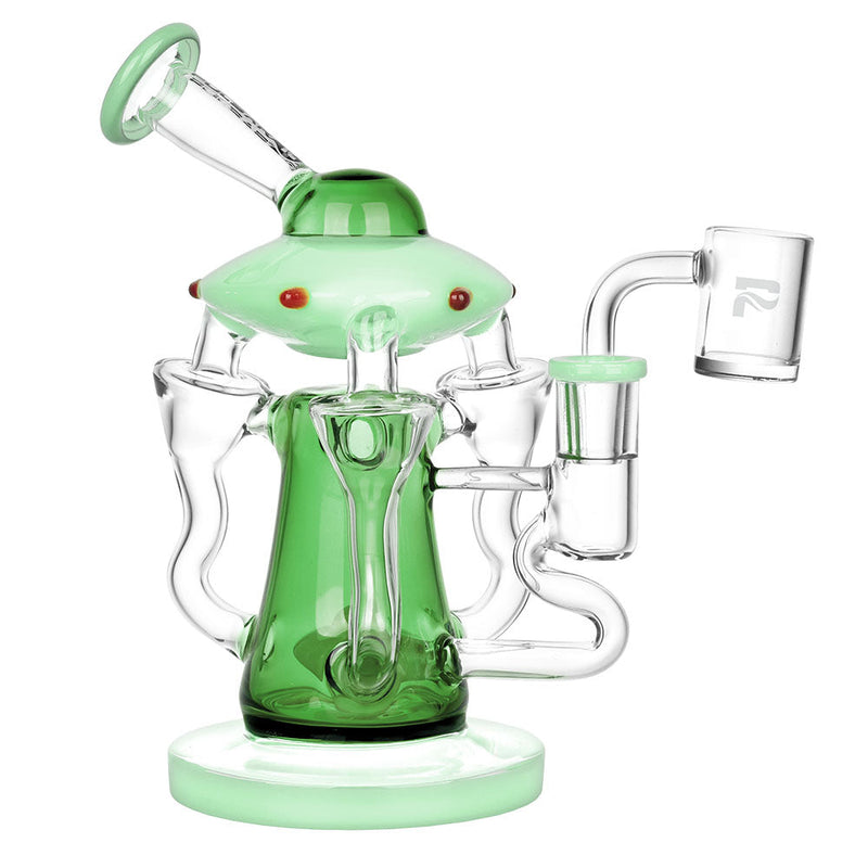 Pulsar Friendly Visitors Recycler Dab Rig - 7.5"/14mm F/Colors Vary CannaDrop-AFG