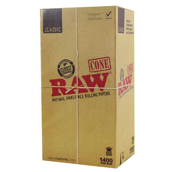 RAW Classic Cones | Kingsize | 1400pc Bulk Box CannaDrop-AFG