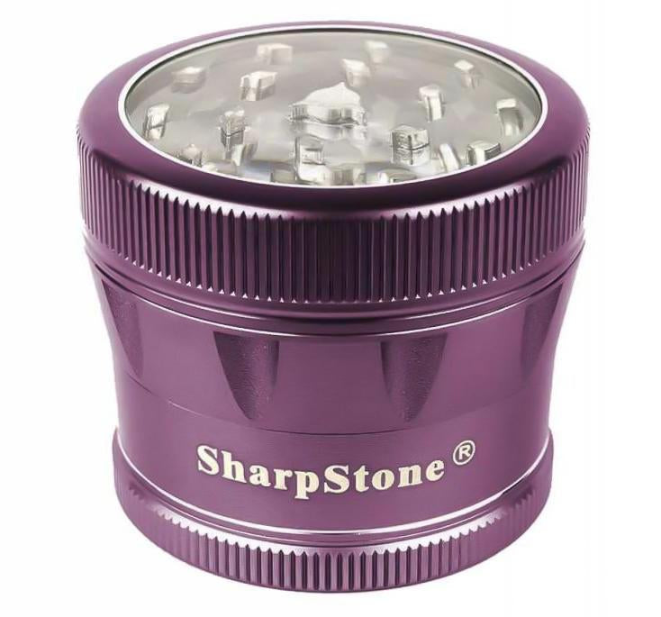 2.25 In Sharpstone 2.0 V2 4pc Clear Top Grinder - Various Colors.