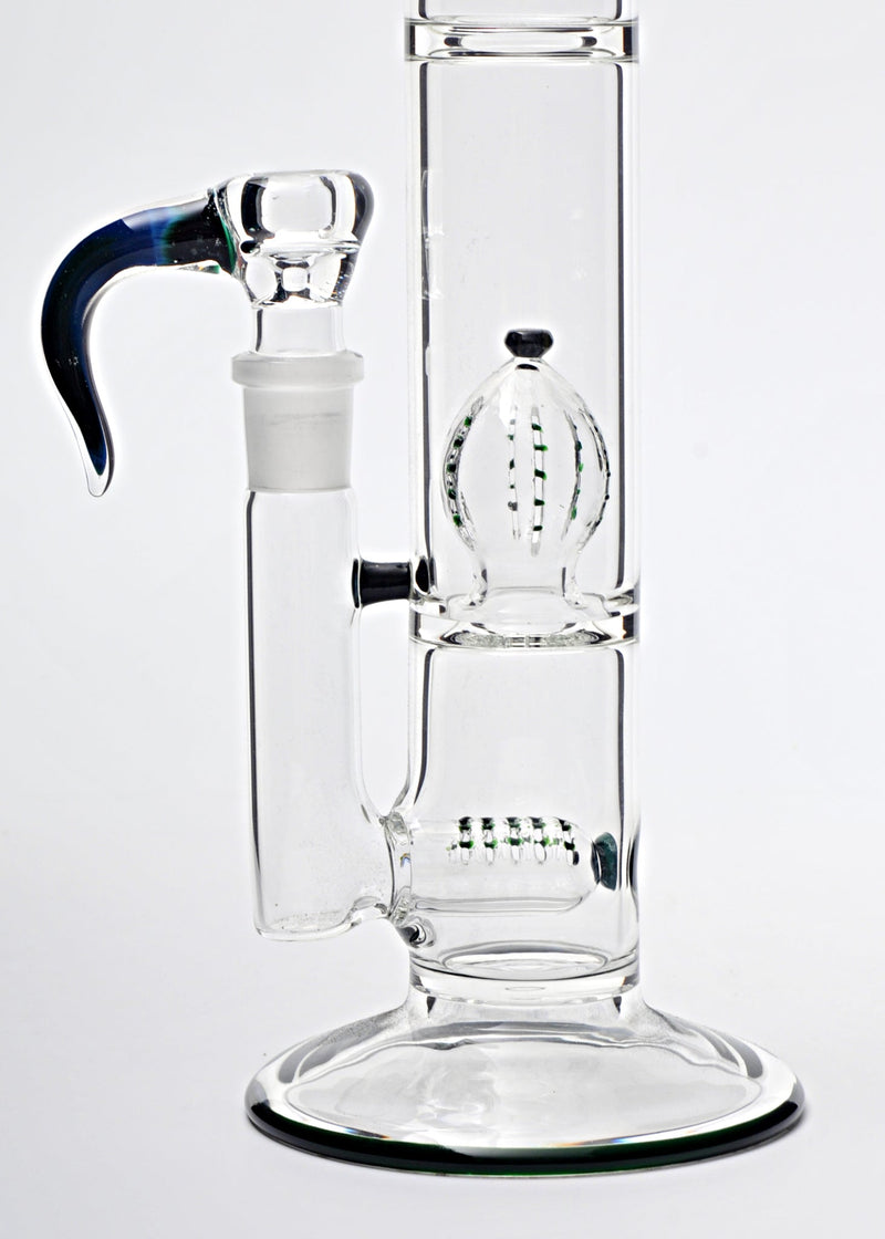 53 Elements Glass Gridline to Imperial Perc Straight Bong Color Accents 53 Elements