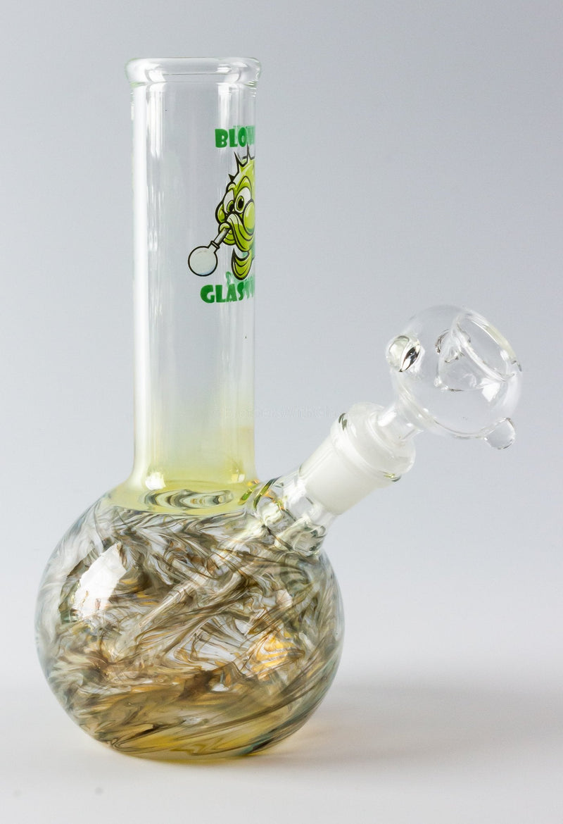 Blowfish Glassworks 8 In Wrap and Raked Bubble Bottom Bong.