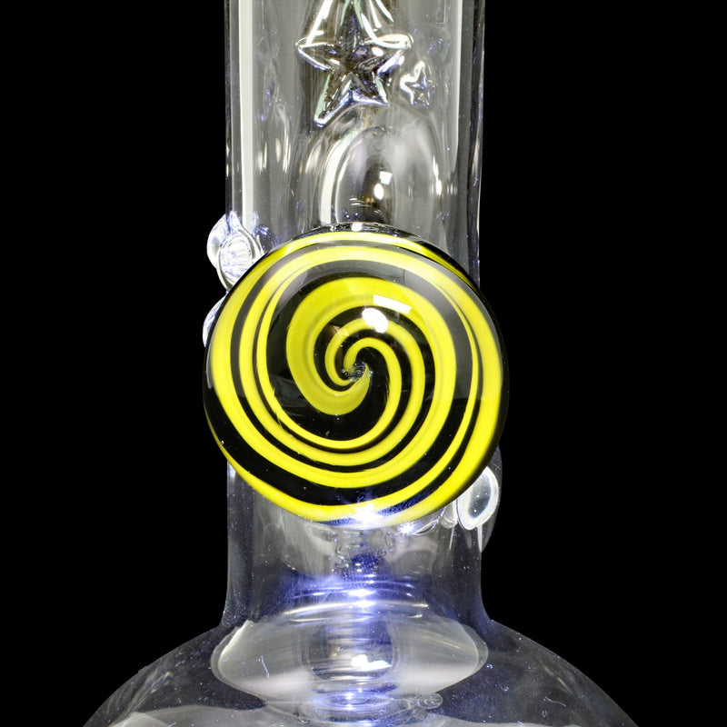 Chameleon Glass Europa Series Fumed Bong - Abstract Swirl Chameleon Glass