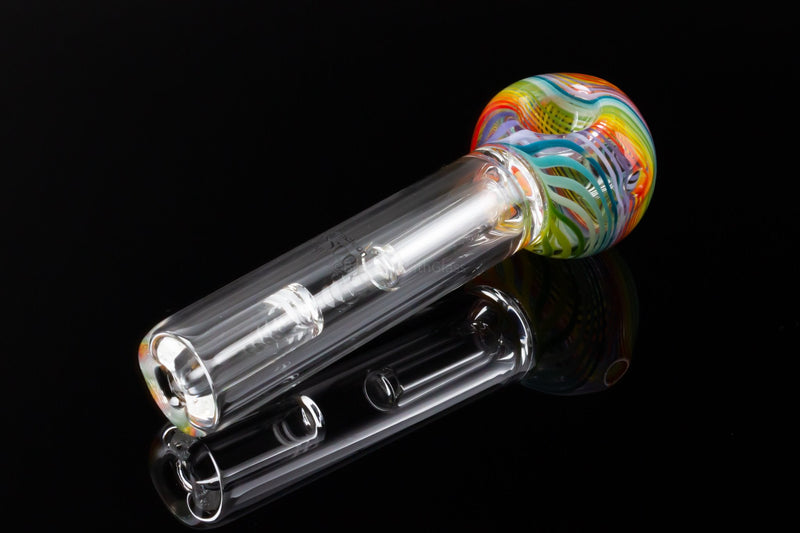 Chameleon Glass Heady Spill Proof Monsoon Spubbler Water Pipe - Rainbow Spiral.