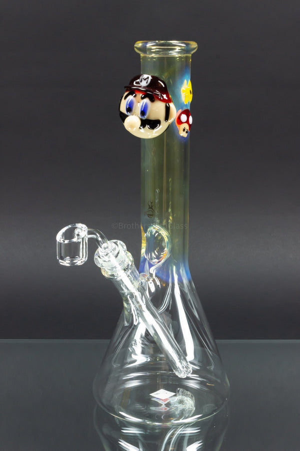 Chameleon Glass Mario Beaker Bong.
