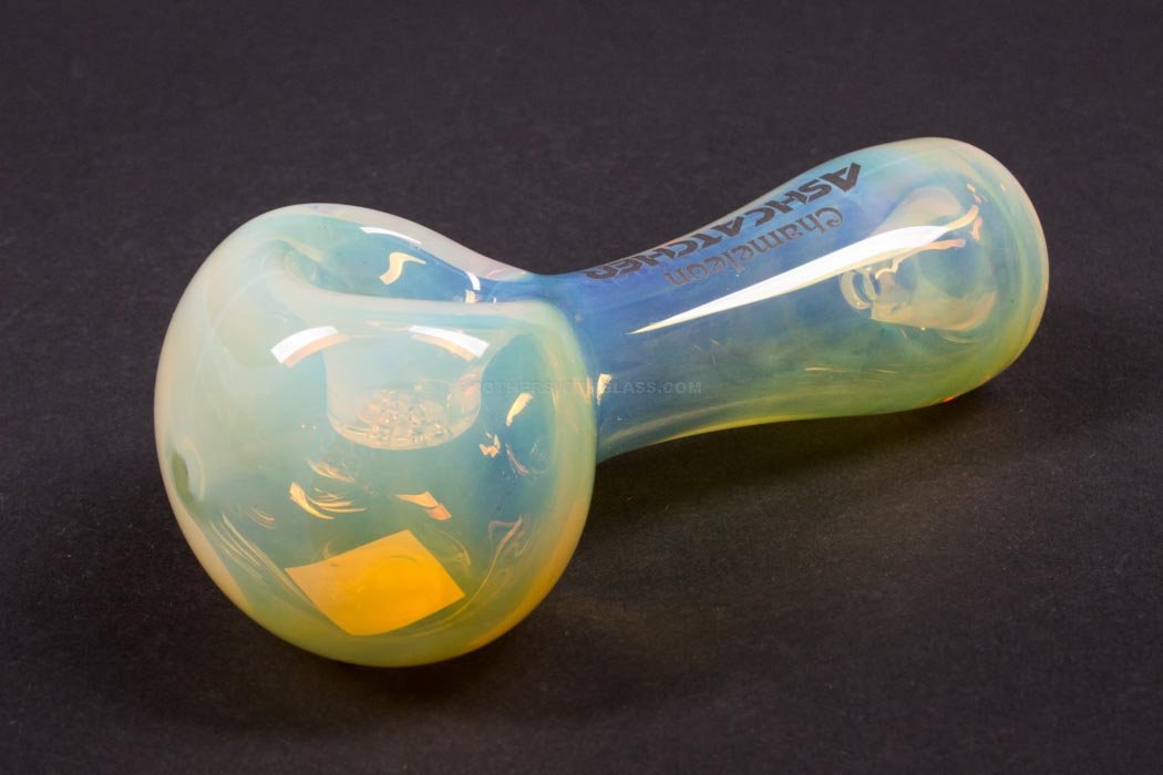 Chameleon Glass Bowl For Two Hand Pipe For Sale