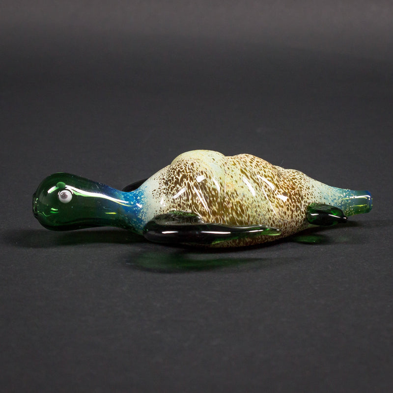 Chameleon Glass Sculpted Sea Turtle Hand Pipe.