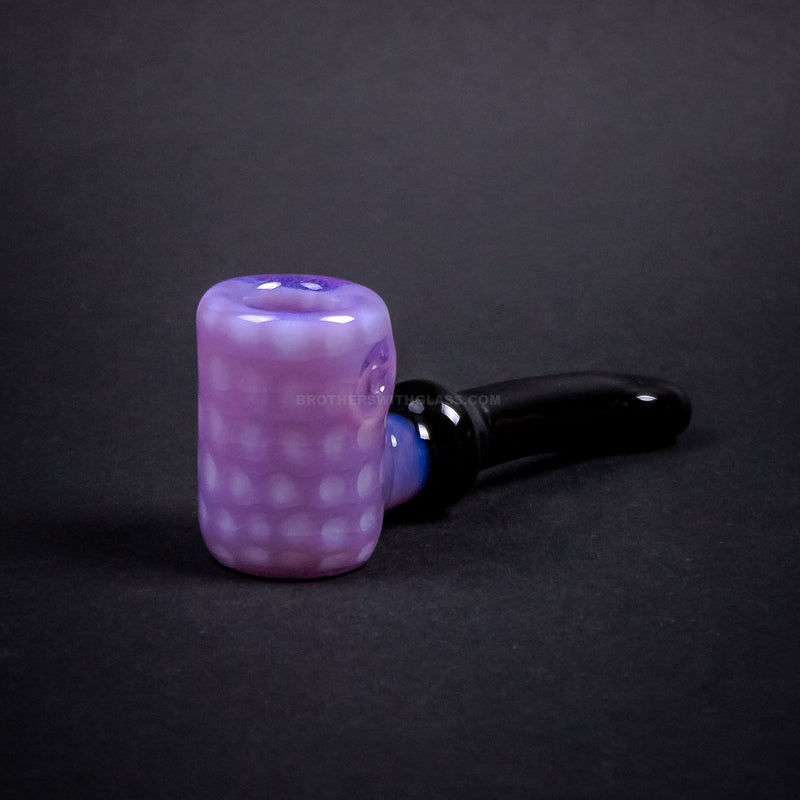 Chameleon Glass Traditional Style Cobb Hand Pipe - Pink Slyme.