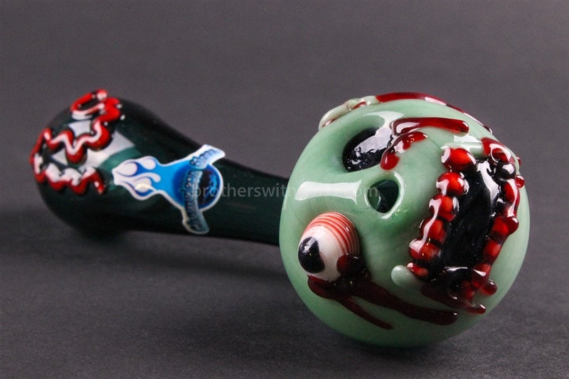 Chameleon Glass Zombie Brains Steamroller Sherlock Hand Pipe.