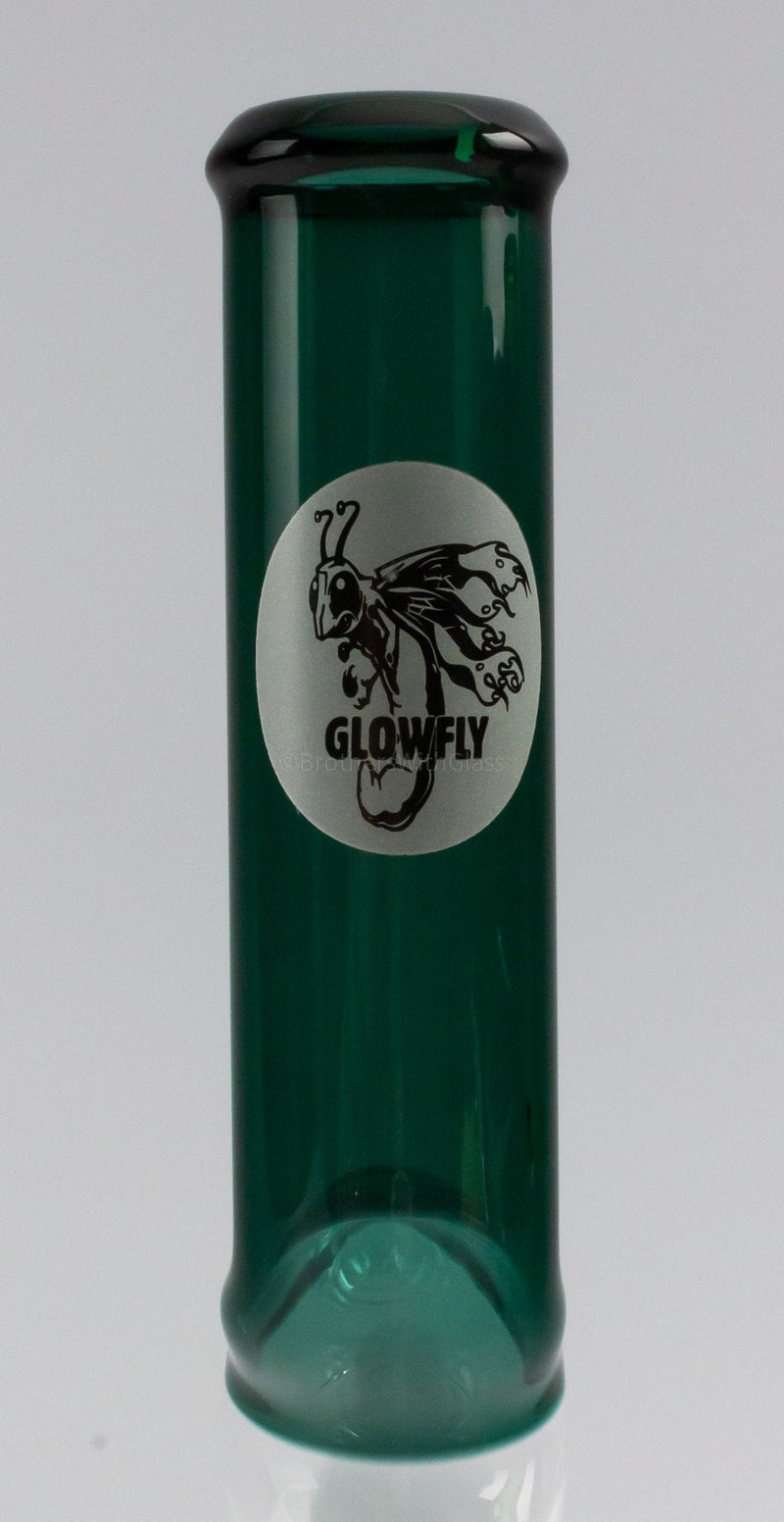 Glowfly Glass 14mm Color Warped Neck Bubble Bottom Bong.