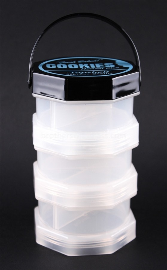 Goodlife Fresh Baked Stacked Cookies Jar with Compartments.