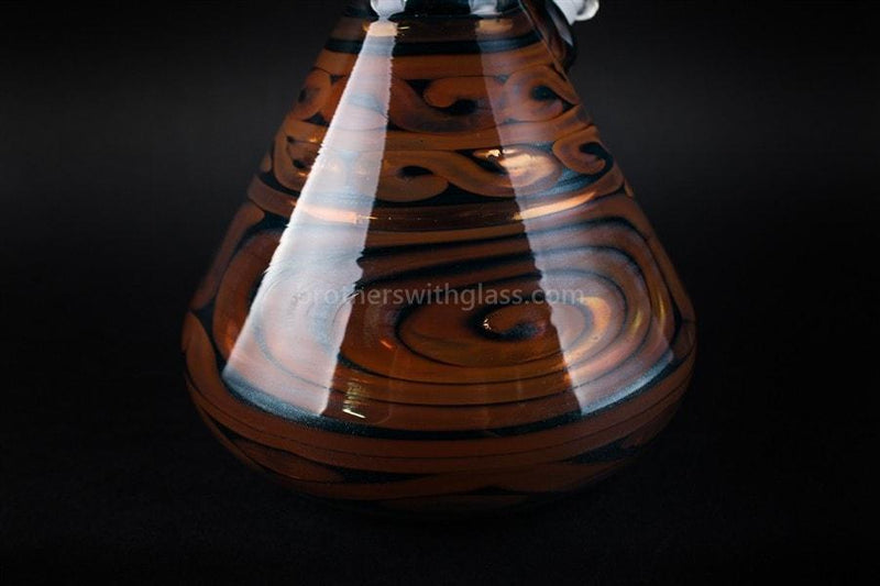 HVY Glass Coiled Color Beaker Bong - Metallic.