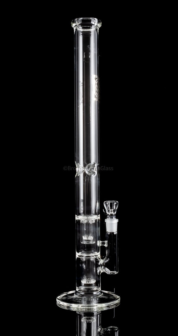 Licit Glass 48mm Straight Tall Boy Double Showerhead Bong.