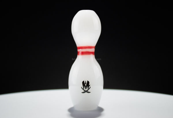 Mathematix Glass Bowling Pin Chillum Hand Pipe.