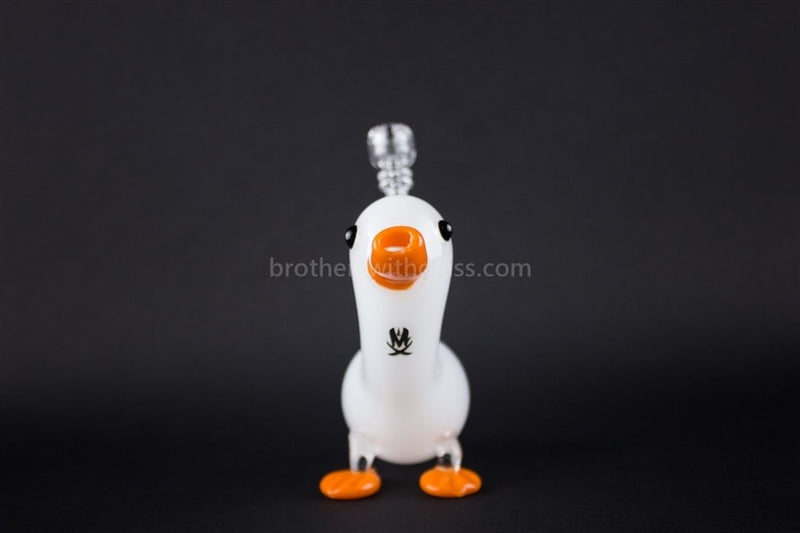 Mathematix Glass Cute Little Duck Dab Rig - Classic White.