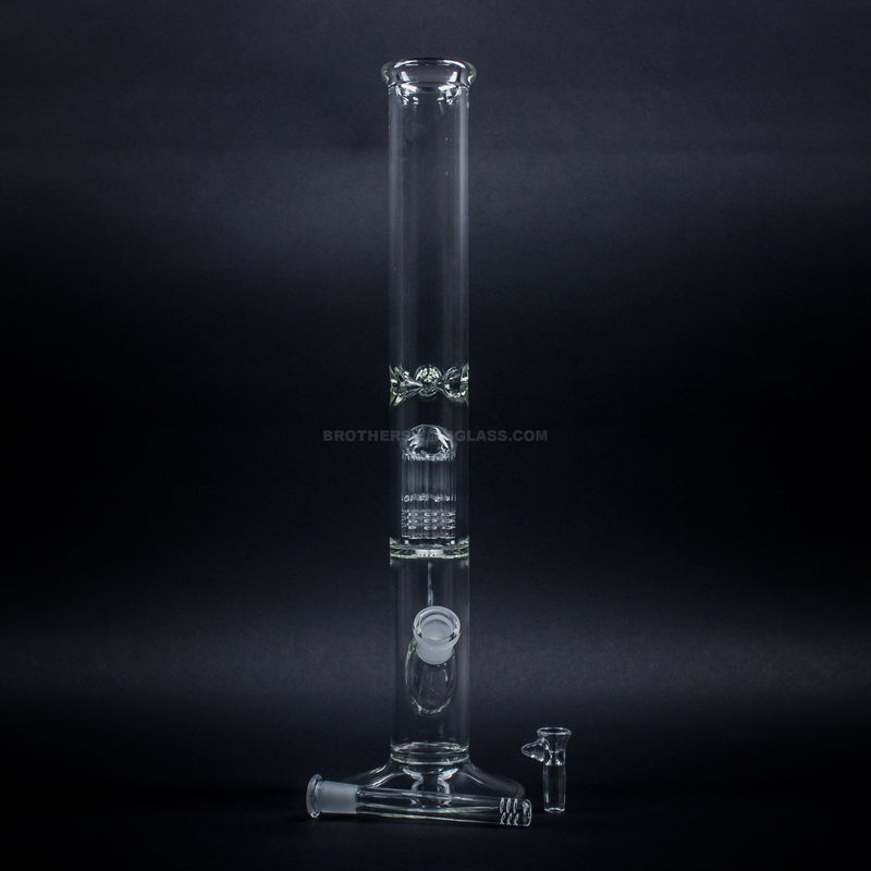 No Label Glass 18 In Straight 8 Arm Tree Perc Bong.