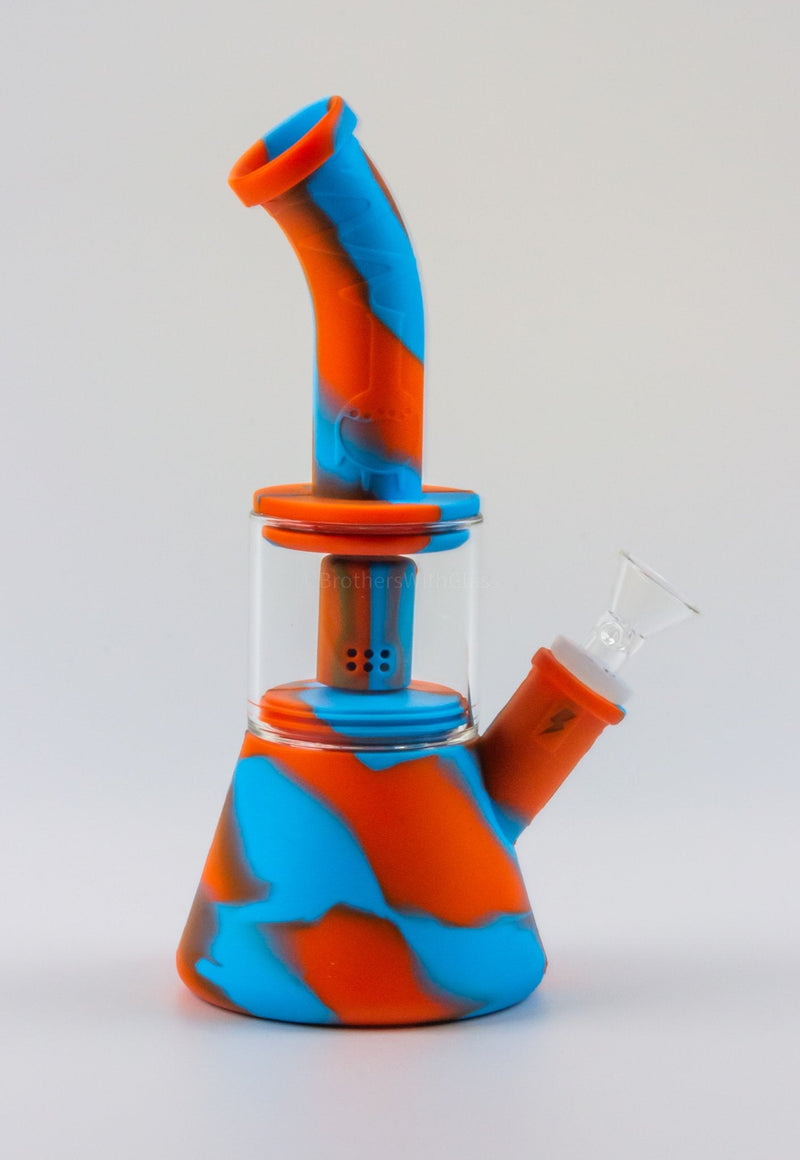 No Label Silicone Beaker to Dome Perc Bong.