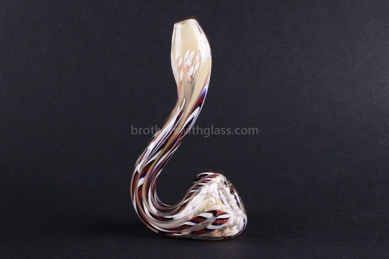 Oracle Glass Color Changing Standing Sherlock Pipe - White.