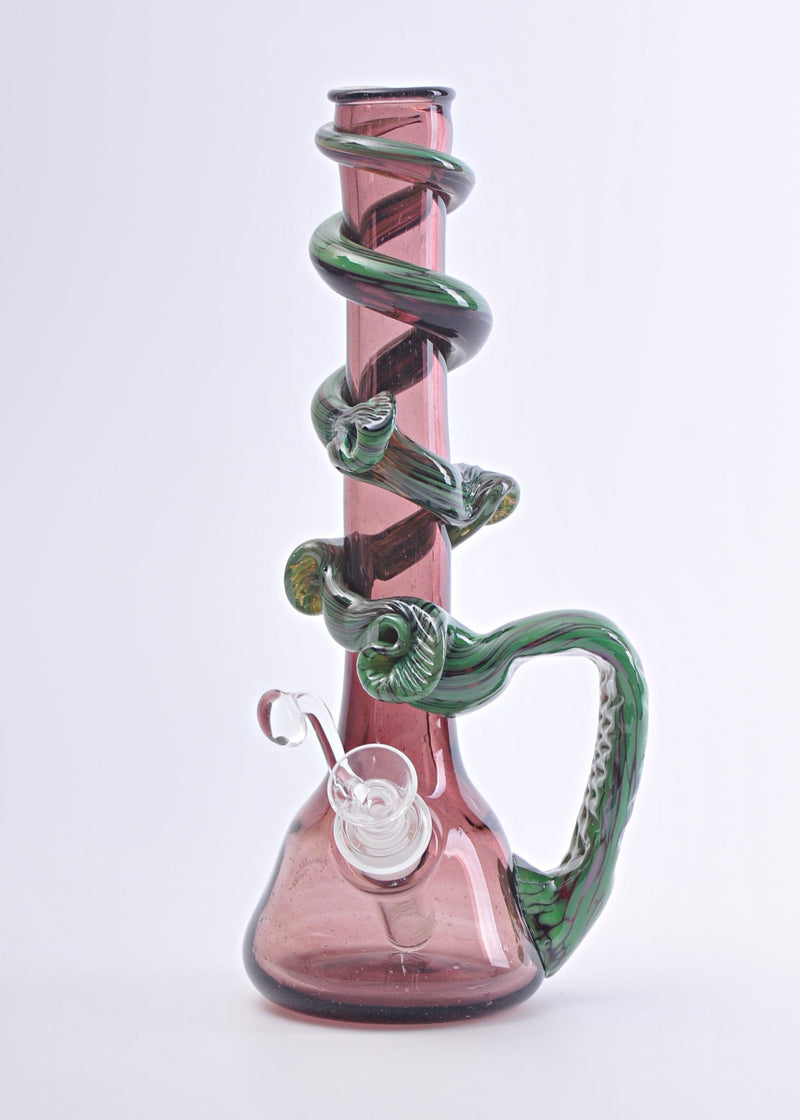 Special K Soft Glass Colorful Frit Growler Bong with Handle - Medium Special K