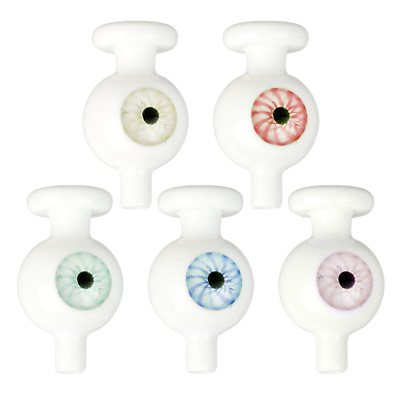 5PC SET - Eye Witness Glass Ball Carb Cap - 26mm/Assorted CannaDrop-AFG