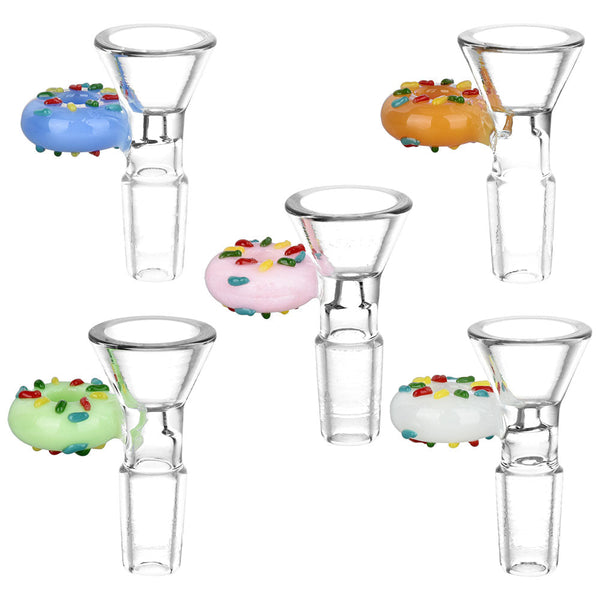 5PC SET- Herb Slide w/ Donut Handle - Assorted Colors CannaDrop-AFG