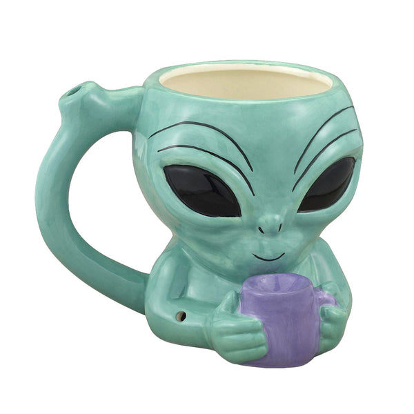Alien Ceramic Pipe Mug - 12oz CannaDrop-AFG