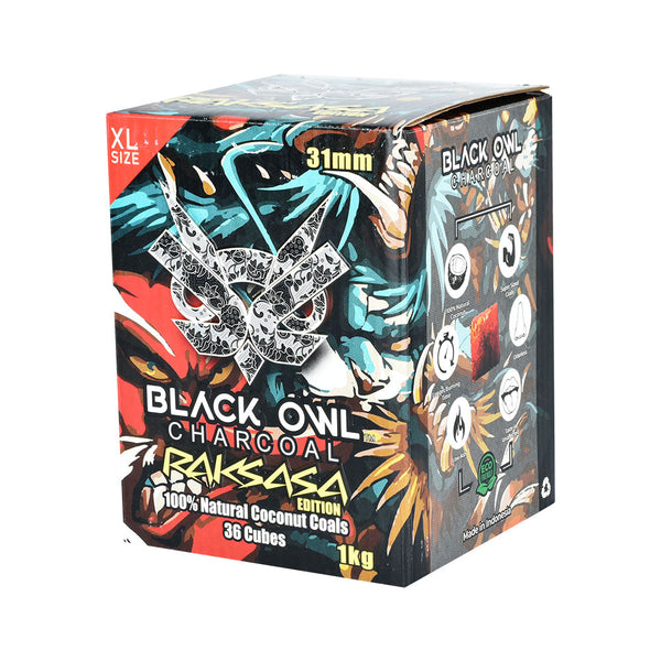 Black Owl Natural Coconut Premium Hookah Shisha Charcoal / 36 XL Cubes CannaDrop-AFG