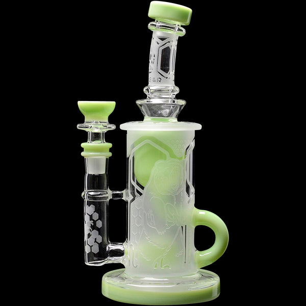 Calibear Sandblasted Flower Of Life Klein Recycler CaliBear