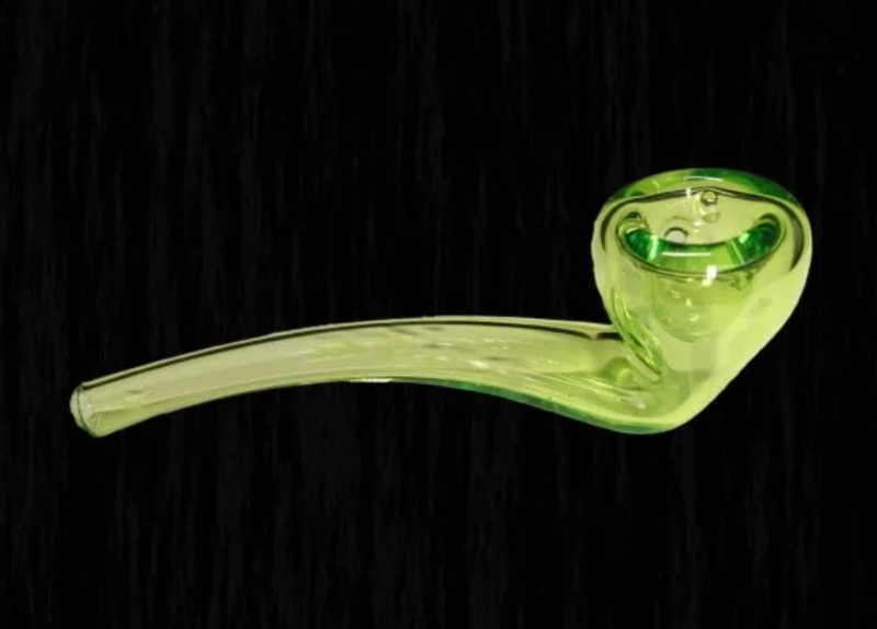 Chameleon Glass Glenns Briar Vented Glass Hash Hand Pipe Chameleon Glass