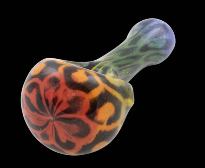 Chameleon Glass Leopard Glass Hand Pipe Chameleon Glass