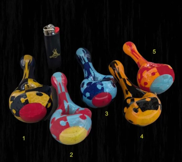 Chameleon Glass Puzzle Piece Glass Pipe Chameleon Glass