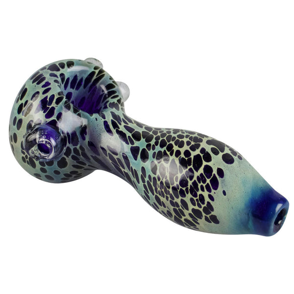 Color Spotted Glass Hand Pipe CannaDrop-AFG