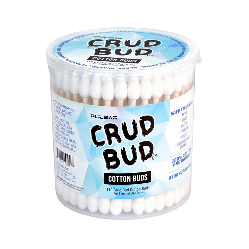 Crud Bud Dual Tip Cotton Buds | 110ct Tub CannaDrop-AFG