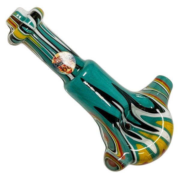 Crush Colorful Crayon Hand Pipe 4.5" - Carbureted Borosilicate Glass Crush