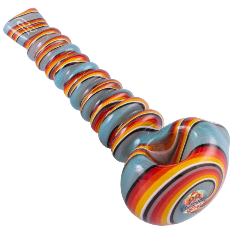 Crush Eye Candy MegaTwist 5" HandPipe Flat Mouthpiece - Vibrant Colors Crush