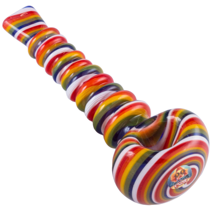 Crush Eye Candy MegaTwist 5" HandPipe Flat Mouthpiece - Vibrant Colors Crush