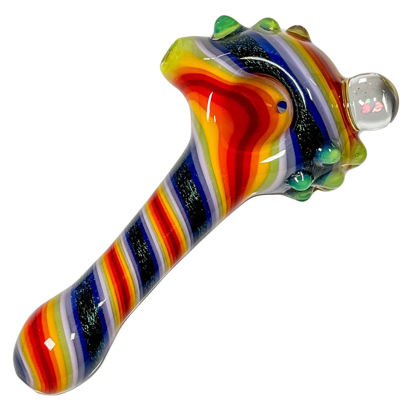 Crush Eye Candy Opal & Dichro Spiral Hand Pipe - 4.5" Artisan Crafted Crush