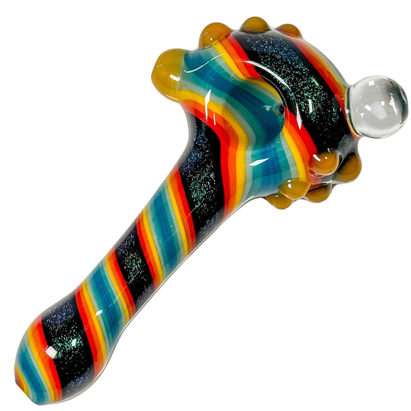 Crush Eye Candy Opal & Dichro Spiral Hand Pipe - 4.5" Artisan Crafted Crush