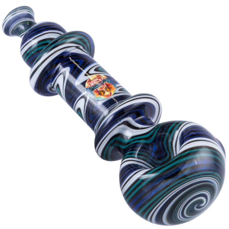 Crush Eye Candy Wig-Wag Hand Pipe 4.5" - Vibrant Borosilicate Glass Crush