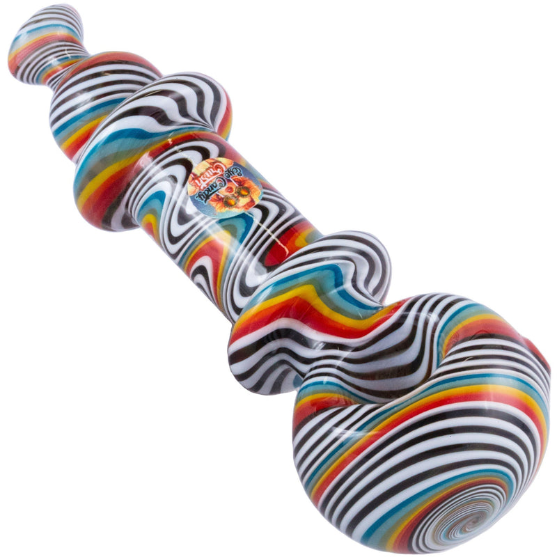 Crush Eye Candy Wig-Wag Hand Pipe 4.5" - Vibrant Borosilicate Glass Crush