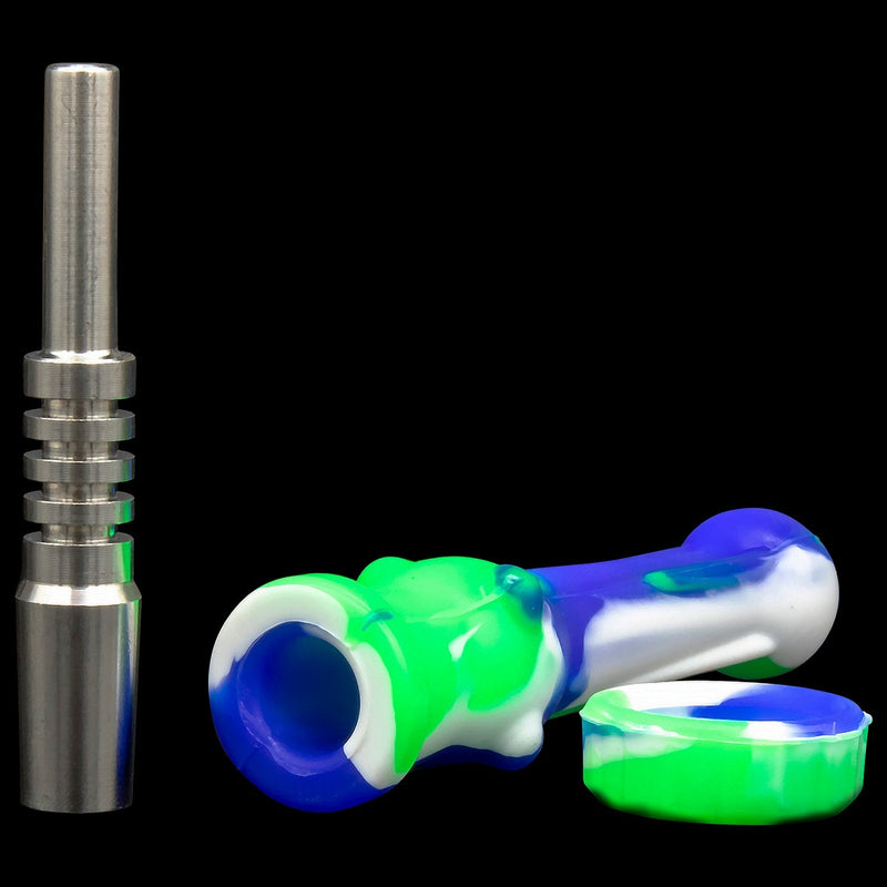 Dab Vapor Straw - Solid Titanium Tip Rupert's Drop