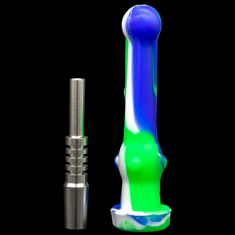 Dab Vapor Straw - Solid Titanium Tip Rupert's Drop