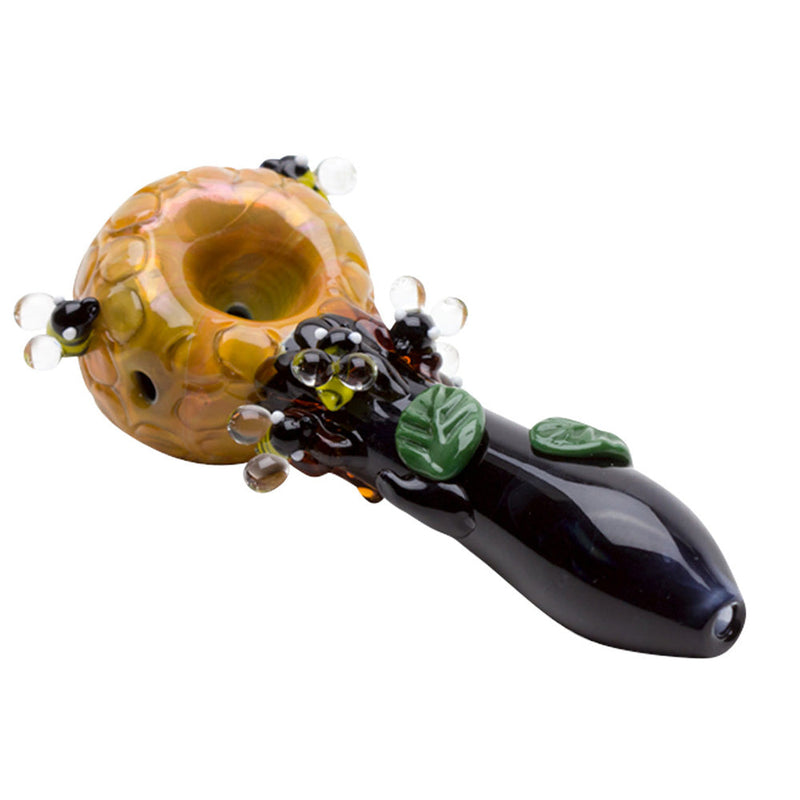 Empire Glassworks Spoon Pipe - 4" / Beehive Small CannaDrop-AFG