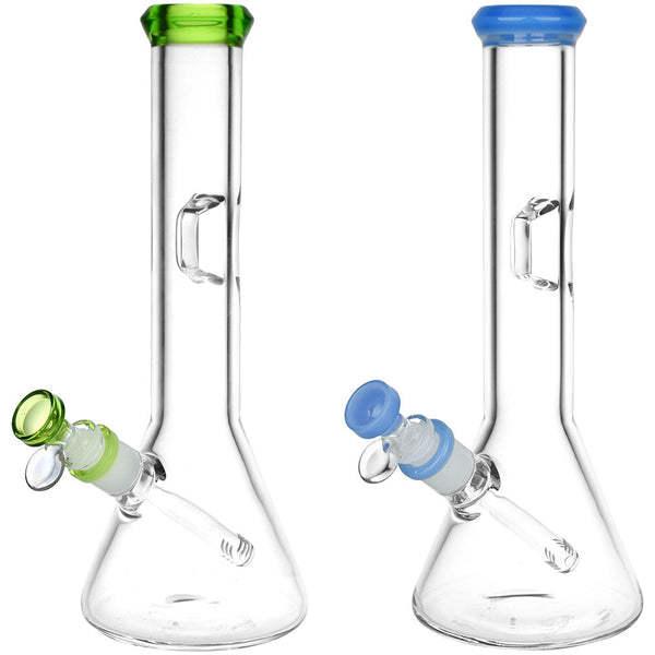 Fresh Press Beaker Glass Water Pipe - 11.75" / 14mm F / Colors Vary CannaDrop-AFG