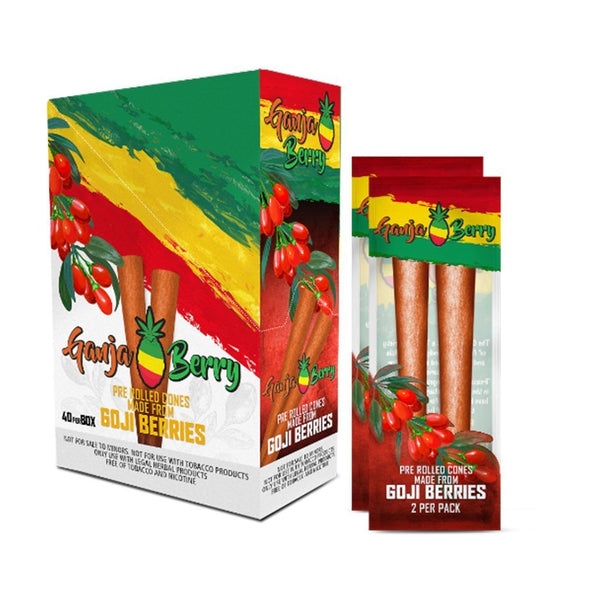 GANJA BERRY PRE ROLLED CONES - GOJI BERRY - 2 PACK - BOX OF 24 CannaDrop-Windship