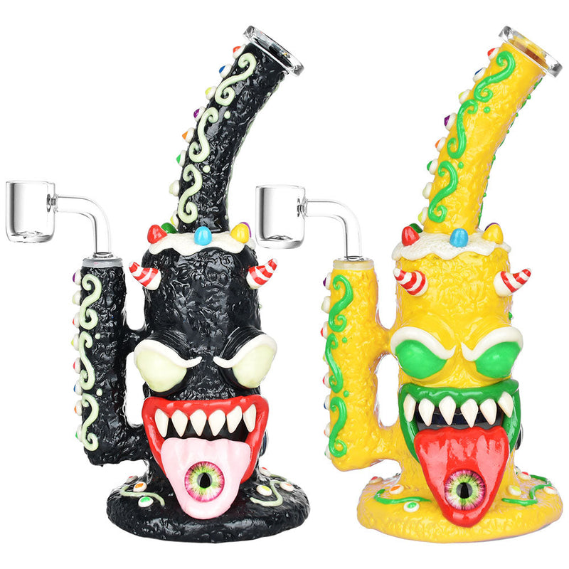Gingerbread Monster Dab Rig - 9.75" / 14mm F / Colors Vary CannaDrop-AFG