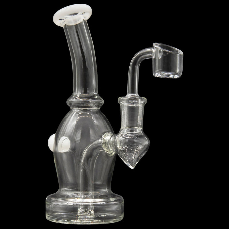 Glassic Curved Body Dab Rig with Colored Accents Glassic